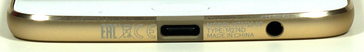 unten: USB-C, 3,5-mm-Audioport