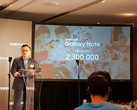 Dong-Jin Koh, CEO von Samsung Mobile verkündet den Launch des Galaxy Note 8 in Taiwan.