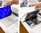 Das OLED-Display des Dell XPS 13 Plus setzt teils auf Klebstoff, der nicht lange hält. (Bild: Scott Meyn / YouTube)