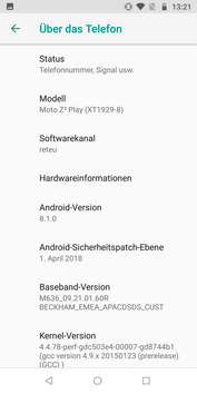 Software Motorola Moto Z3 Play