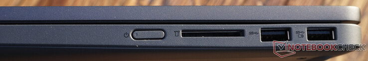 Anschlüsse rechts: SD-Kartenleser, 2x USB-A (5 Gbit/s)