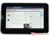 Browser des Toshiba AT100 Browser des Toshiba AT100