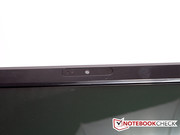 Die Webcam im Rahmen des Displays.