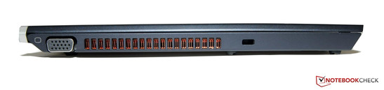 Linke Seite: Kensington Lock, VGA Linke Seite: Kensington Lock, VGA