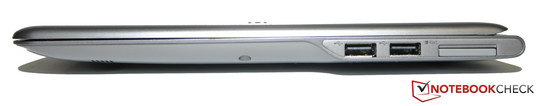 Rechte Seite: 2x USB 2.0, Cardreader