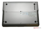Die Rückseite bietet nur Zugang zur HDD sowie zum Arbeitsspeicher.