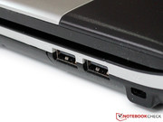 USB 3.0 fehlt leider, ebenso andere moderne Standards wie DisplayPort.