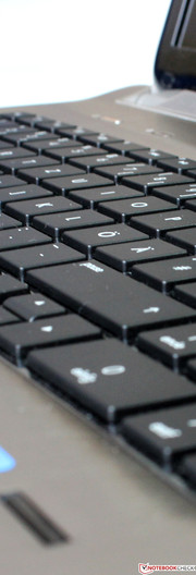 Die Tastatur hinterlässt einen durchschnittlichen Eindruck.