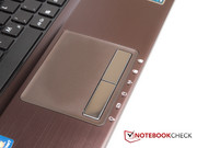 ... das Touchpad kennen wir bereits von anderen Asus Notebooks