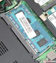 Hier lassen sich das Speichermodul, ...