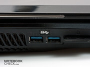 Zwei USB Anschlüsse nach dem neuen 3.0 Standard sind ebenfalls mit an Bord. Zwei USB Anschlüsse nach dem neuen 3.0 Standard sind ebenfalls mit an Bord.