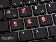 Als Gaming-Notebook verfügt es über eine besondere Kennzeichnung der WASD Tasten, die gerne zum Spielen verwendet werden. Als Gaming-Notebook verfügt es über eine besondere Kennzeichnung der WASD Tasten, die gerne zum Spielen verwendet werden.