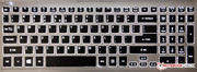 Die Tastatur bietet eine Hintergrundbeleuchtung - eine Seltenheit in dieser Preisklasse.