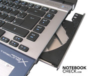 Im Acer Notebook steckt auch ein DVD-Brenner Im Acer Notebook steckt auch ein DVD-Brenner