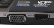 VGA- und HDMI-Buchse VGA- und HDMI-Buchse