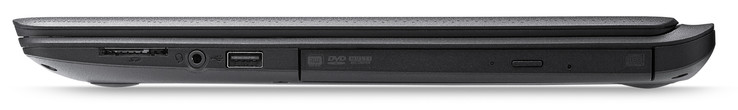 rechte Seite: Speicherkartenleser (SD), Audiokombo, USB 2.0 (Typ A), DVD-Brenner