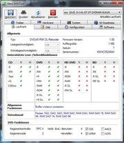 So verrät uns das Nero Info Tool.