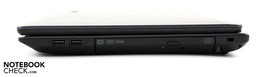 Rechte Seite: 2xUSB, DVD-LW, Kensington Rechte Seite: 2xUSB, DVD-LW, Kensington