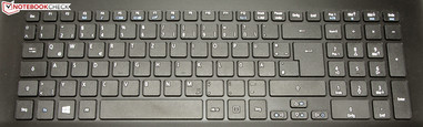 Die Tastatur ist unbeleuchtet.