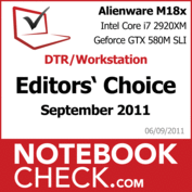 Award Gaming-Notebook des Monats September 2011