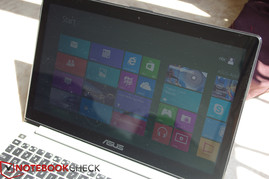 Ohne direkte Sonneneinstrahlung kann man noch einiges erkennen.