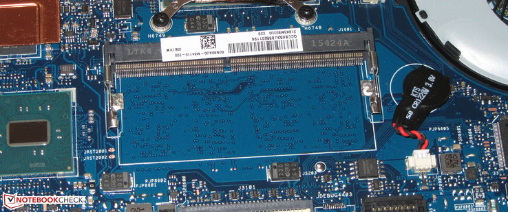 Der Rechner verfügt nur über eine Arbeitsspeicherbank.