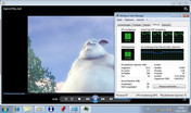 Big Buck Bunny 720p mp4 flüssig CPU 70-95%