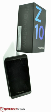 Das Blackberry Z10 Smartphone...