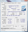 CPU-Z-Informationen über das Samsung R60-Aura T2330 Deesan
