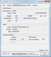 CPU-Z-Informationen über das Zepto Znote 6625WD