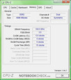 CPU-Z-Informationen über das Sony Vaio VGN-FZ31Z