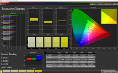 Farbsättigung (Bildschirmmodus Einfach, Zielfarbraum sRGB)