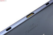 Optional kann ein Tastatur-Dock angeschlossen werden.