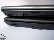 Cardreader und Audio-Anschlüsse wurden bei der Evolution nicht nur getauscht. Der Cardreader des HP 6735s akzeptiert auch XD und MMS/Pro. Cardreader und Audio-Anschlüsse wurden bei der Evolution nicht nur getauscht. Der Cardreader des HP 6735s akzeptiert auch XD und MMS/Pro.