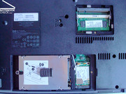 Festplatte musste zur XPP-Installation schon ausgebaut werden, RAM ist schnell, einfach und kostengünstig aufrüstbar. Festplatte musste zur XPP-Installation schon ausgebaut werden, RAM ist schnell, einfach und kostengünstig aufrüstbar.