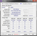 Systeminfo CPU-Z RAM SPD Systeminfo CPU-Z RAM SPD
