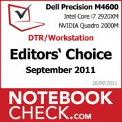 Award DTR-Notebook des Monats September 2011