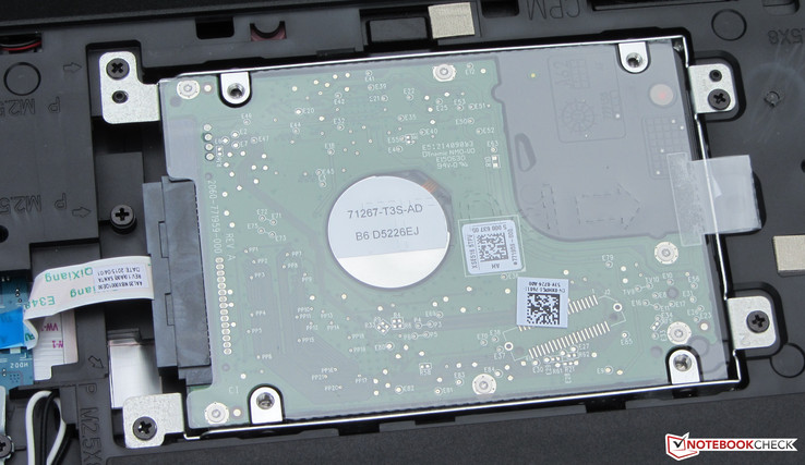 Die Festplatte könnte schnell und problemlos getauscht werden.