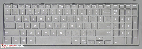 Die Tastatur ist unbeleuchtet.