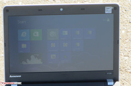 Das ThinkPad Edge E130 im Ausseneinsatz.