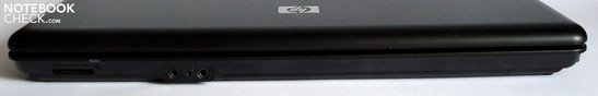 Vorderseite: Cardreader, Audio