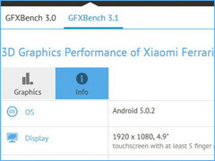 Xiaomi Ferrari: Mittelklasse-Smartphone im GFXBench