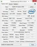 Systeminfo: GPU-Z Intel HD Graphics 5500