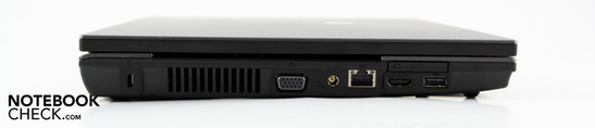 Linke Seite: Kensington, VGA, AC, Ethernet, HDMI, USB 2.0, ExpressCard34 Linke Seite: Kensington, VGA, AC, Ethernet, HDMI, USB 2.0, ExpressCard34