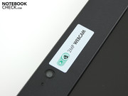 Details wie die Webcam sind zurückhaltend untergebracht. Details wie die Webcam sind zurückhaltend untergebracht.