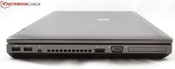 linke Seite: 2x USB 2.0, Firewire, eSATA/USB, VGA und ExpressCard54-Einschub linke Seite: 2x USB 2.0, Firewire, eSATA/USB, VGA und ExpressCard54-Einschub