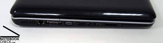 li: 2 USB, 1 LAN, 1 Expansion Port, 1 VGA Ausgang, HDMI, eSATA, Firewire, Cardreader, ExpressCard-Slot li: 2 USB, 1 LAN, 1 Expansion Port, 1 VGA Ausgang, HDMI, eSATA, Firewire, Cardreader, ExpressCard-Slot