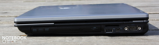 Rechte Seite: CardReader, USB, i.LINK, COM1