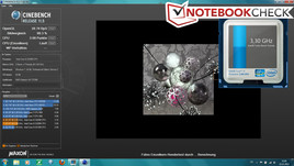 CPU-Turbo-Boost beim Rendern in Cinebench 11.5 CPU-Turbo-Boost beim Rendern in Cinebench 11.5