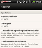 Der Kartenleser erkennt auch Speicherkarten mit 64 GB.